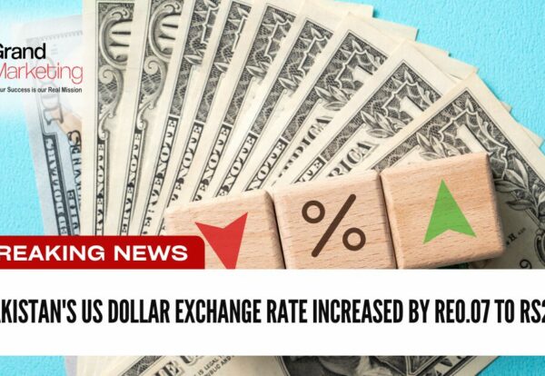 Pakistan's US dollar exchange rate increased by Re0.07 to Rs279.49, at the Karachi-interbank -market-on-Wednesday -(February 21),-the