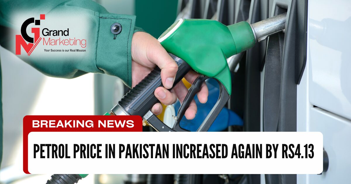 Petrol price in Pakistan increased again by Rs4.13, With the announcement of a Rs4.13 per litre hike in petrol prices, a significant development-occurs-as-the-caretaker-administration
